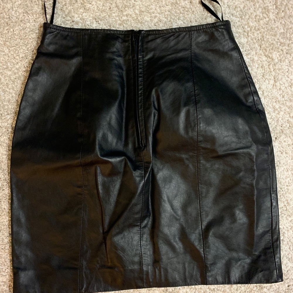 Leather skirt